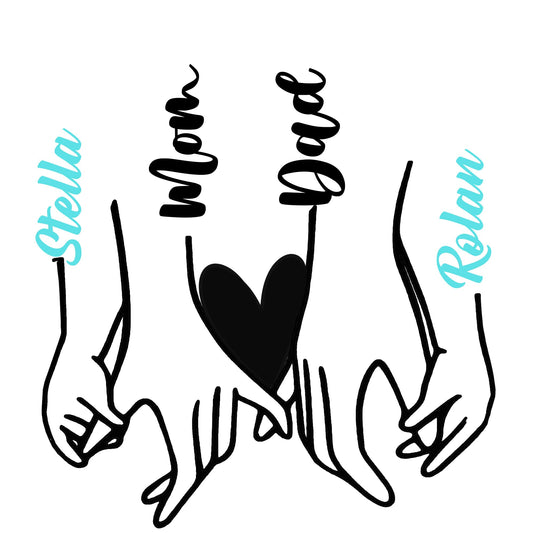 Personalized Family Car Decal | Car Window Sticker | Vinyl Decal for Frame | Multiple Colors Available | Application Instructions Included - Nostalgi Factory