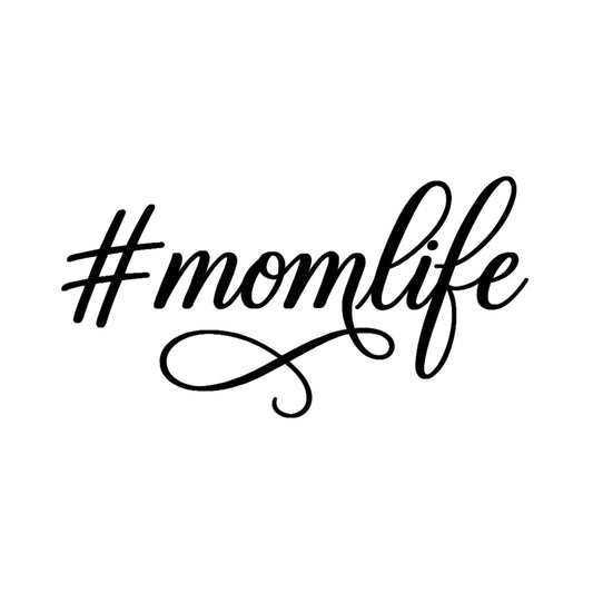Momlife Car Window Decal | Vinyl Sticker | Available in 5 Colors | Permanent - Nostalgi Factory