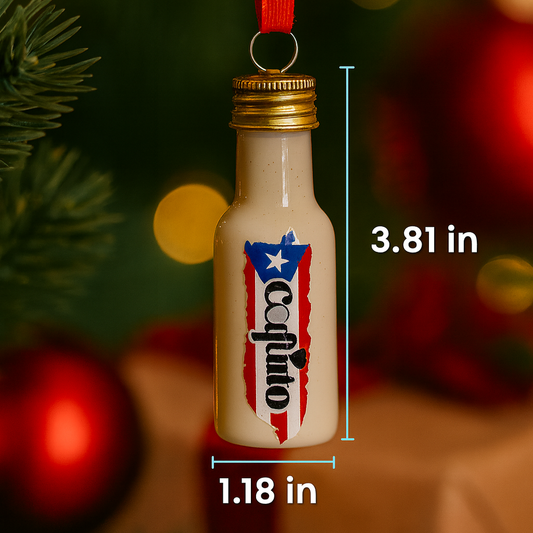 Small Coquito Ornament – Puerto Rican Holiday Keepsake