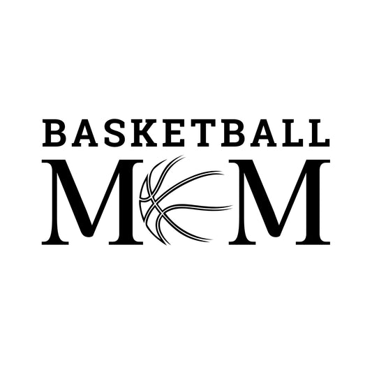 Basketball Mom Car Decal | Vinyl Window Sticker | 5 Color Options - Nostalgi Factory