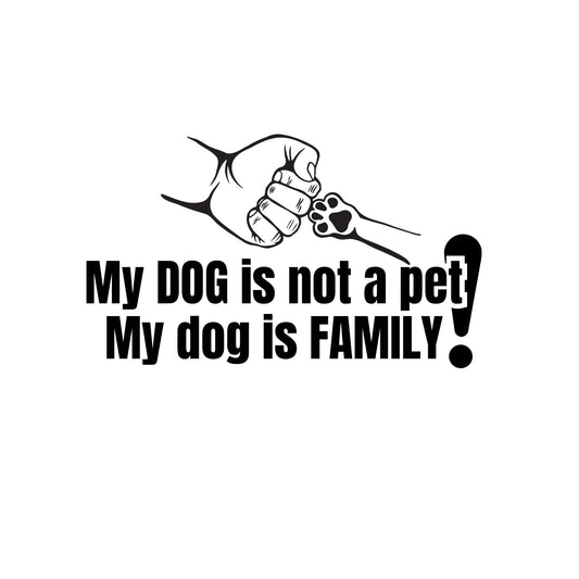 Dog Family Car Window Decal | Vinyl Sticker with Paw Print Design | Multiple Colors Available - Nostalgi Factory