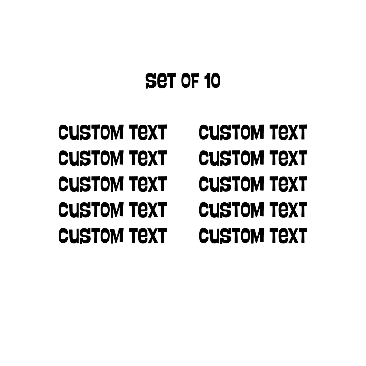 Set of 10 | DECALS ONLY | Personalized Sunglasses | Wedding Favors Name Decal | Birthday | Personalized Gifts | Motivational Quote Sunglasses