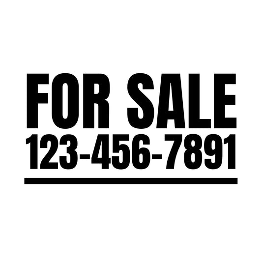 FOR SALE | Custom Number | Personalized Decal Sticker | Car Window | Application Instructions Included - Nostalgi Factory