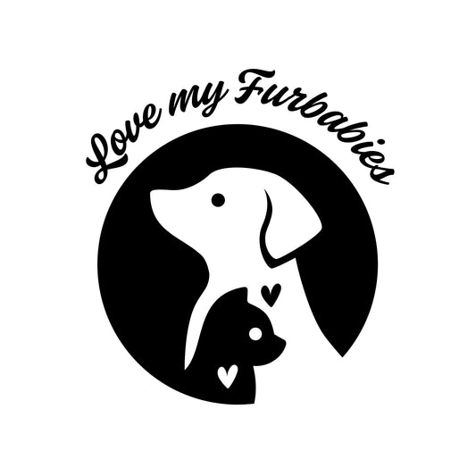 Love My Furbabies Pet Car Decal | Dog and Cat Vinyl Sticker | Multiple Colors Available - Nostalgi Factory