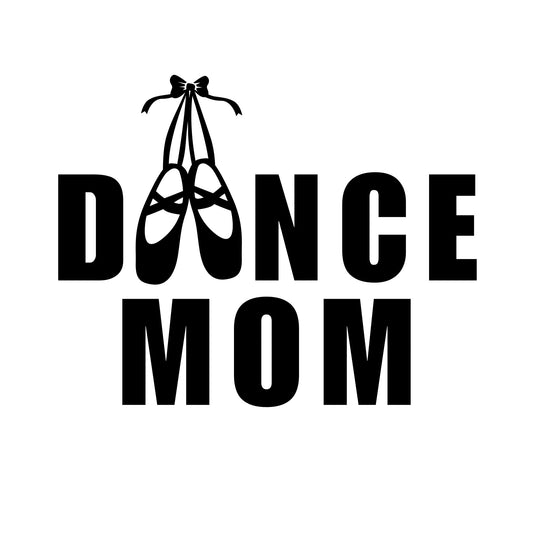 Dance Mom Car Decal | Ballet Shoes Design | Multiple Colors Available