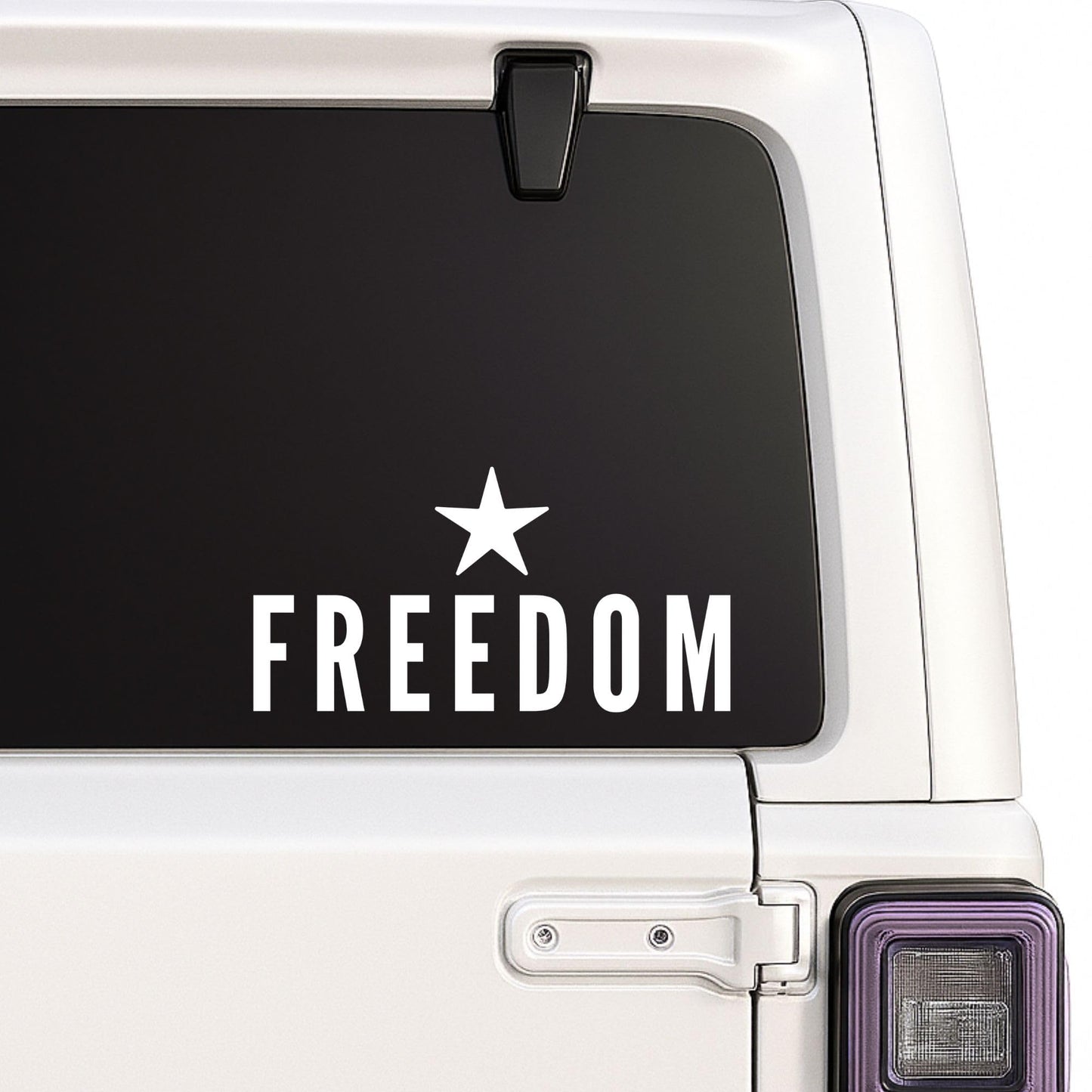 Set of 2 Freedom Star Vinyl Decal | Waterproof | for Vehicles, Windows, Laptops, Mugs - Nostalgi Factory