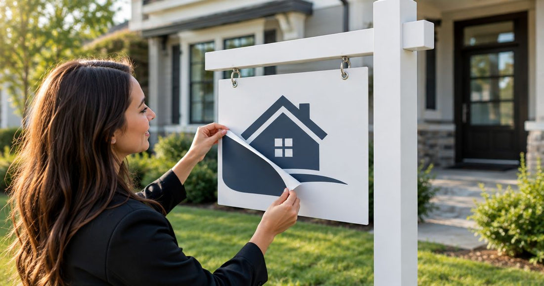 Custom vinyl decals for real estate agents: complete 2026 guide