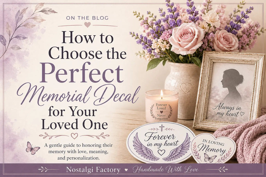 How to Choose the Perfect Memorial Decal for Your Loved One - Nostalgi Factory
