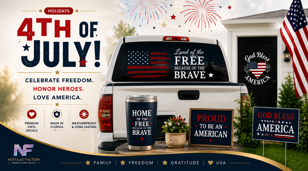 Celebrate Independence Day with Custom 4th of July Vinyl Decals