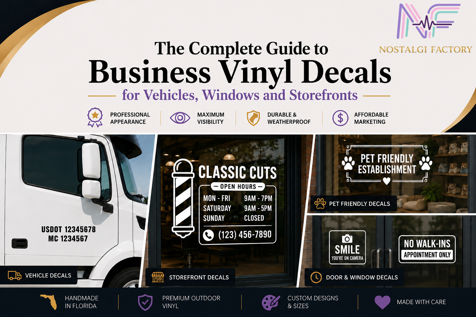 The Complete Guide to Business Vinyl Decals for Vehicles, Windows and Storefronts