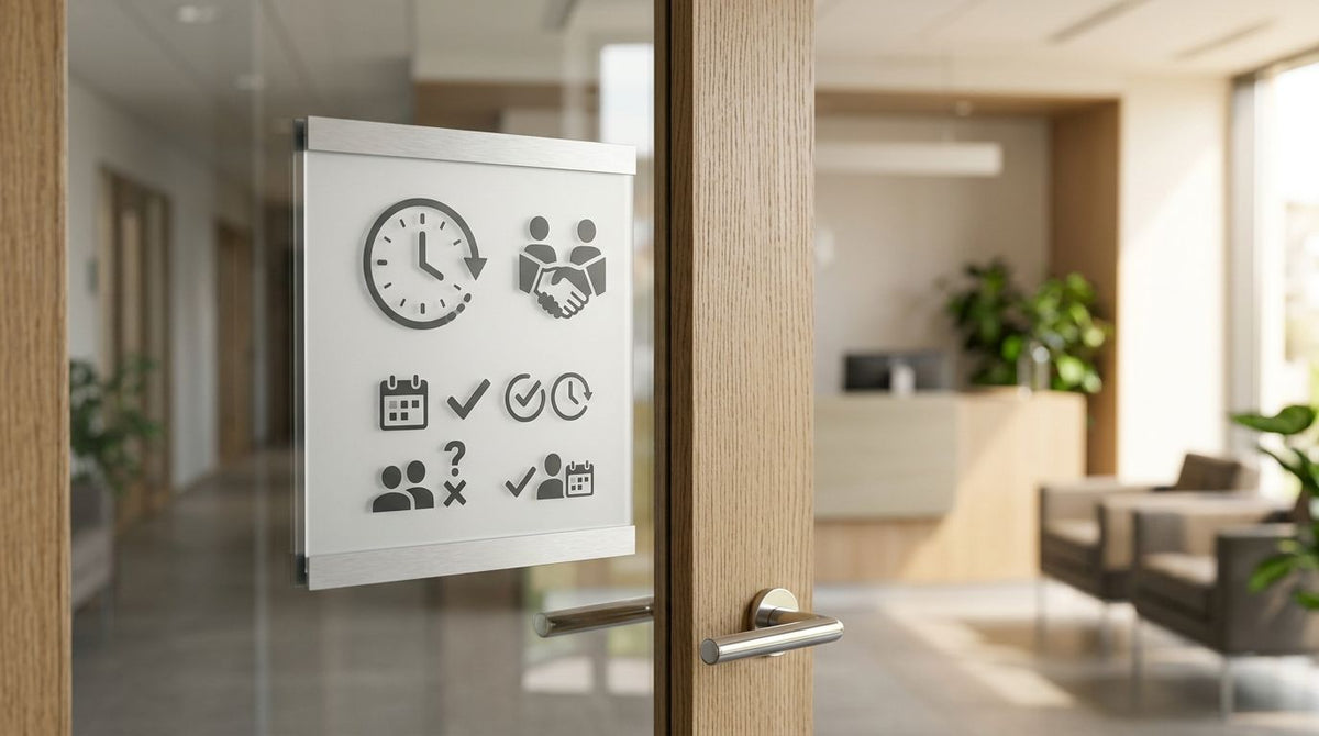 Best appointment-only door signs in 2026