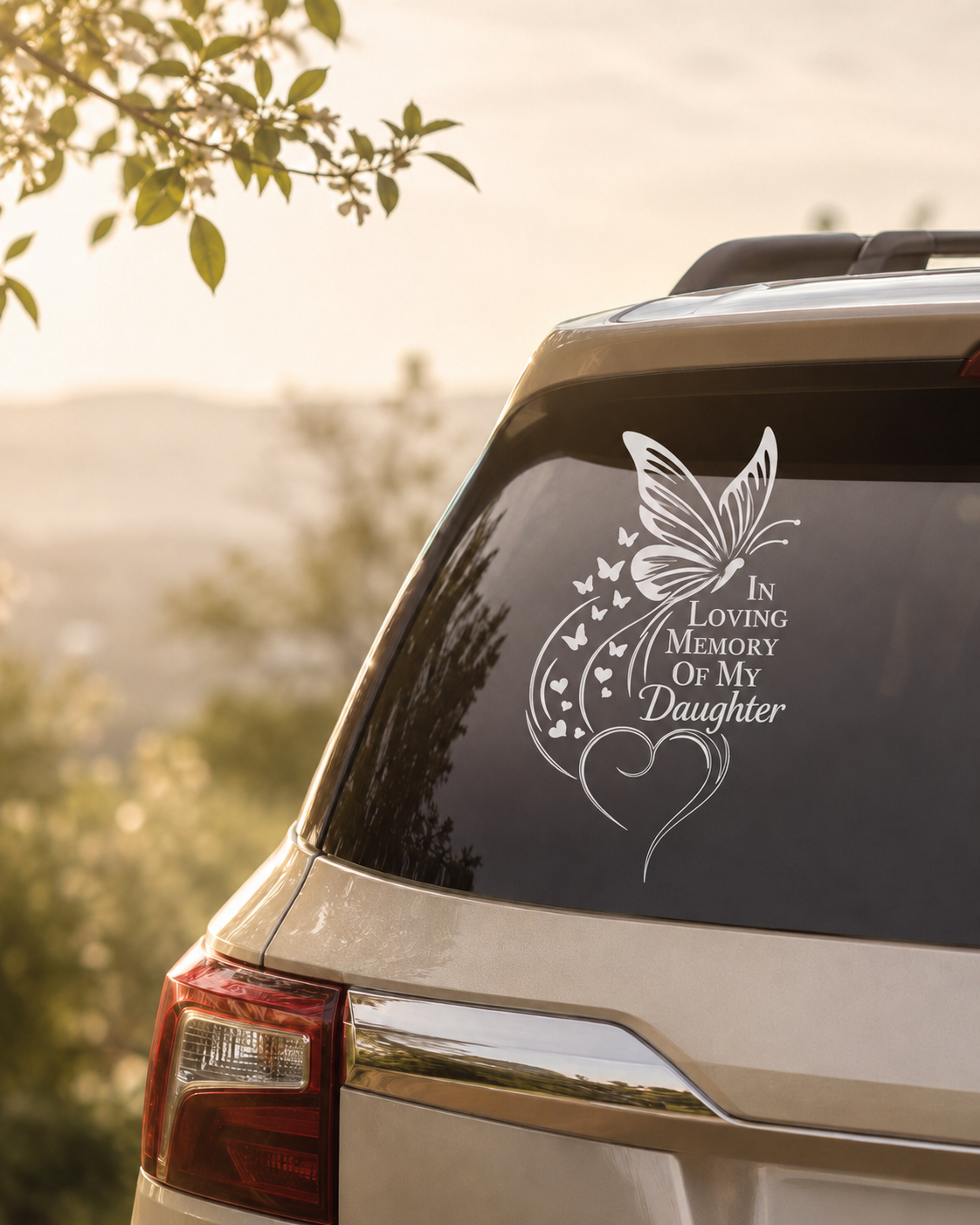 Custom Memorial Car Decals - Nostalgi Factory
