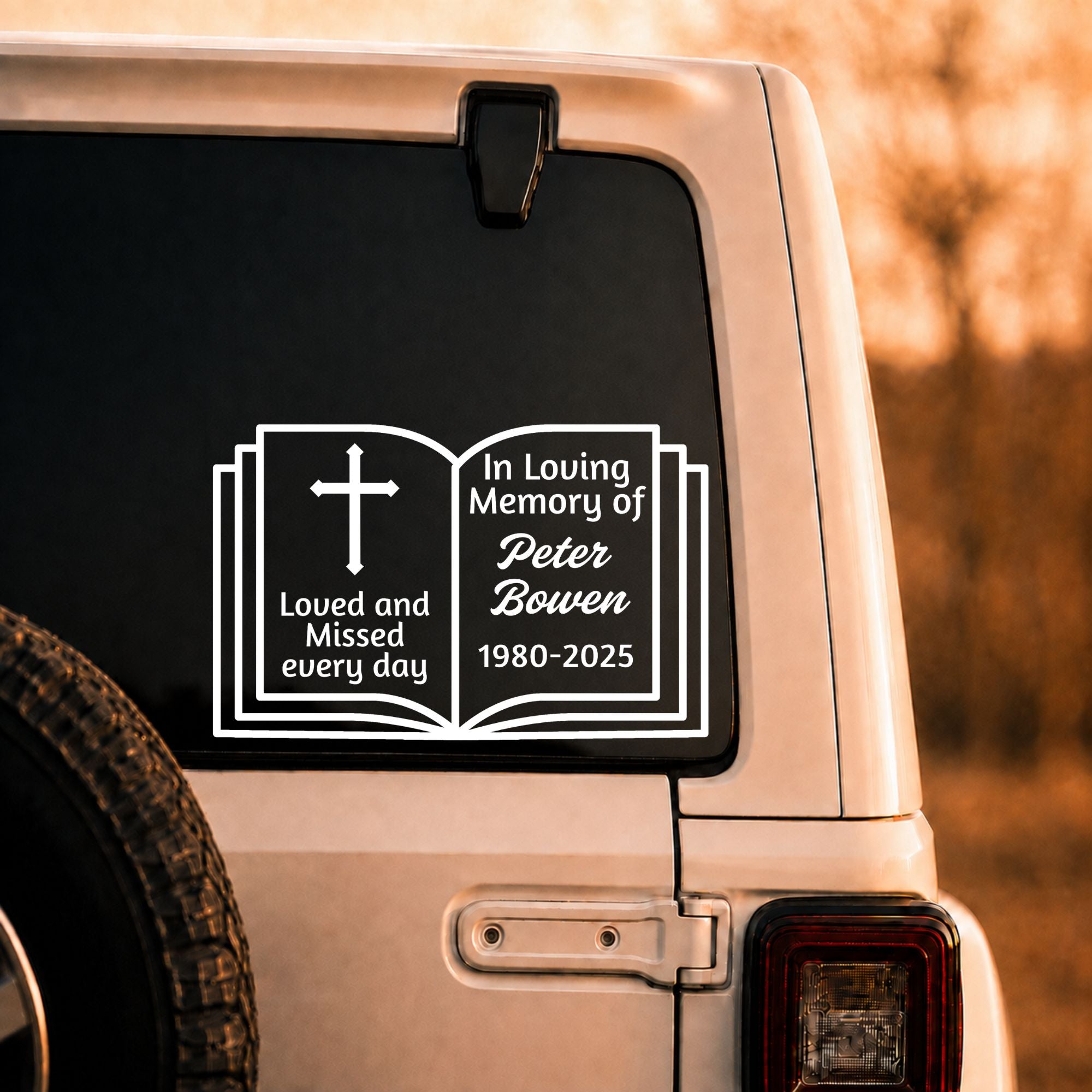 Christian Memorial Decals