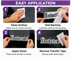 Vinyl decal application instructions