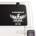 Personalized Memorial Guitar Wings Vinyl Decal | Loving Memory Car Sticker | Available in 5 Colors Nostalgi Factory
