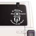 Dreamcatcher Memorial Decal - Forever in My Heart | Memorial Car Decal Nostalgi Factory