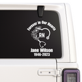 RN Nurse Memorial Decal 