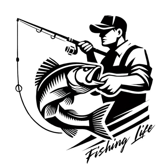 Fishing Life | Decal Sticker | Car Window | Application Instructions Included - Nostalgi Factory