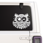 Owl Wink Vinyl Decal | 5 Color Options | Car Window Sticker Nostalgi Factory