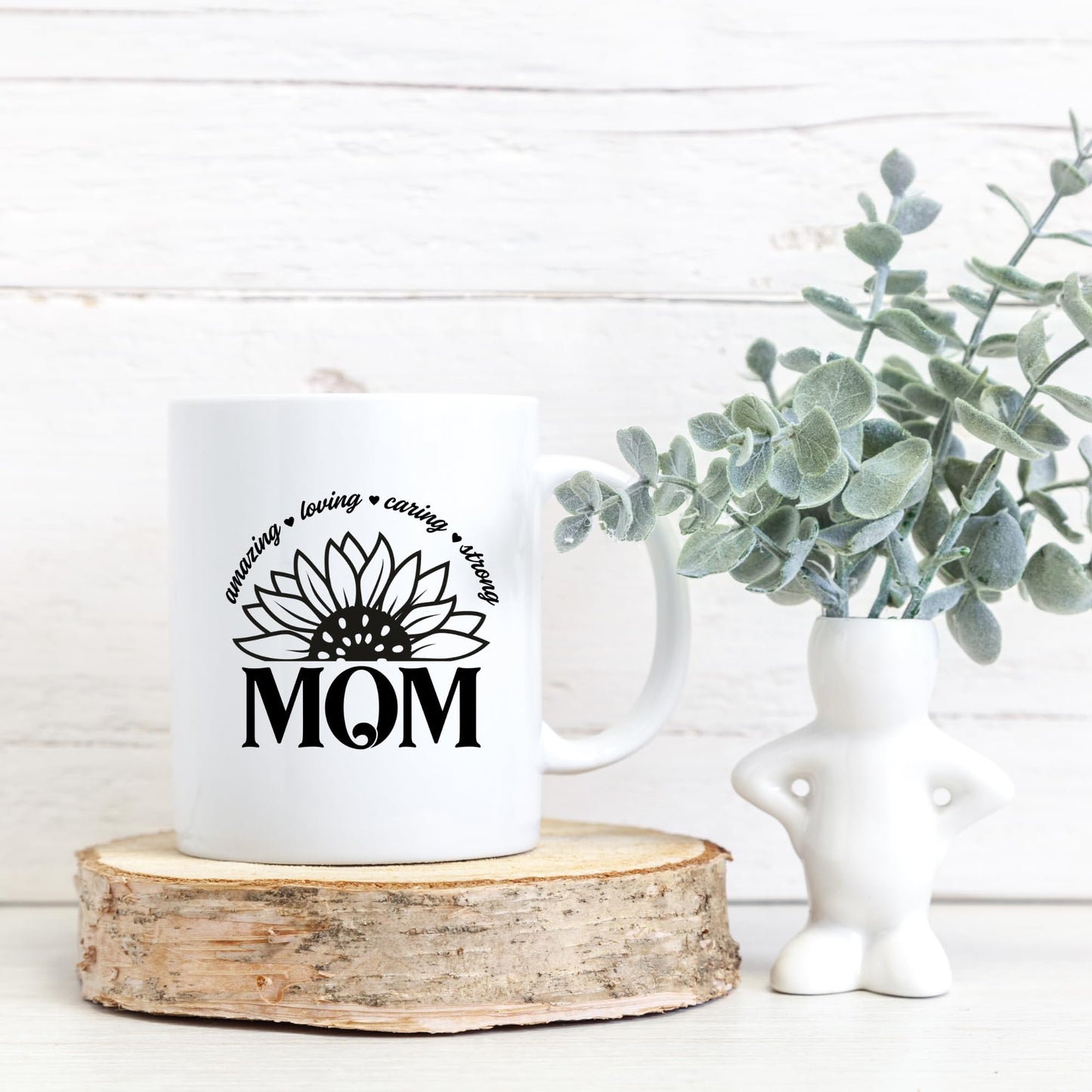 Mom Sunflower Decal Sticker | Inspirational Design with Loving Caring Message | Tumbler Mug Laptop Decal | Multiple Colors Available - Nostalgi Factory