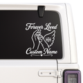 Forever Loved Pet Memorial Vinyl Decal | Custom Name | Waterproof Background-Free Design Nostalgi Factory