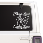 Forever Loved Pet Memorial Vinyl Decal | Custom Name | Waterproof Background-Free Design Nostalgi Factory
