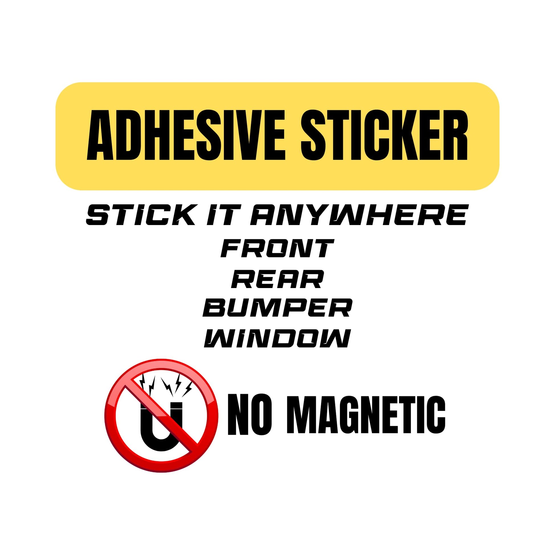 Non-Magnetic Caution Student Driver Stickers | Waterproof Removable Vinyl Decals for Cars & Windows | Made in USA (10x6 inches, 2-Pack) - Nostalgi Factory