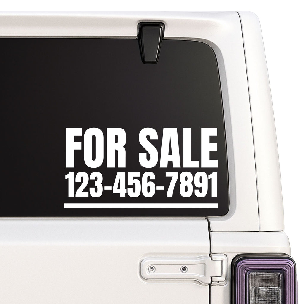 FOR SALE | Custom Number | Personalized Decal Sticker Nostalgi Factory