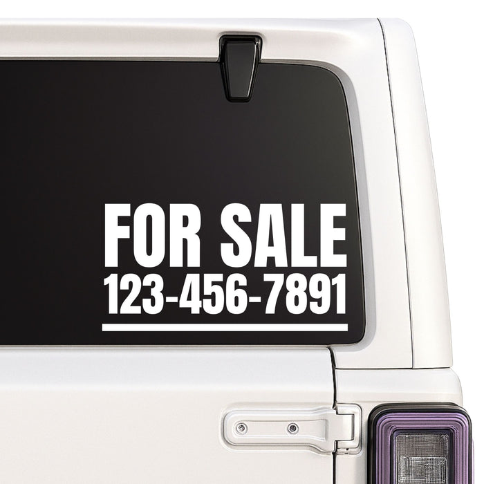 FOR SALE | Custom Number | Personalized Decal Sticker Nostalgi Factory