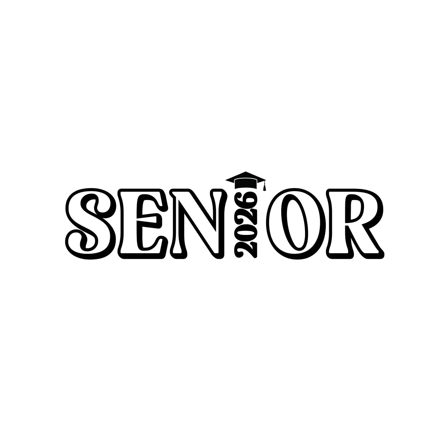 Senior 2026 Graduation Car Decal | Vinyl Window Sticker | Multiple Colors Available - Nostalgi Factory