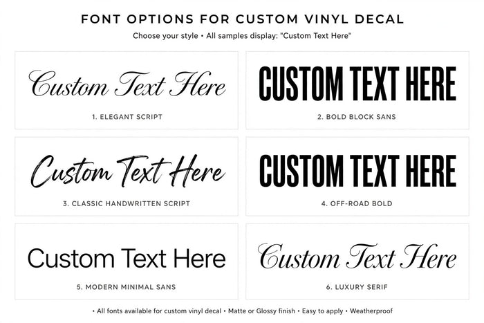 Custom Jeep Fender Decal - Personalized Side Cowl Text Decal - Custom Text Here Jeep Name Sticker - Premium Vinyl Decal - Made in USA