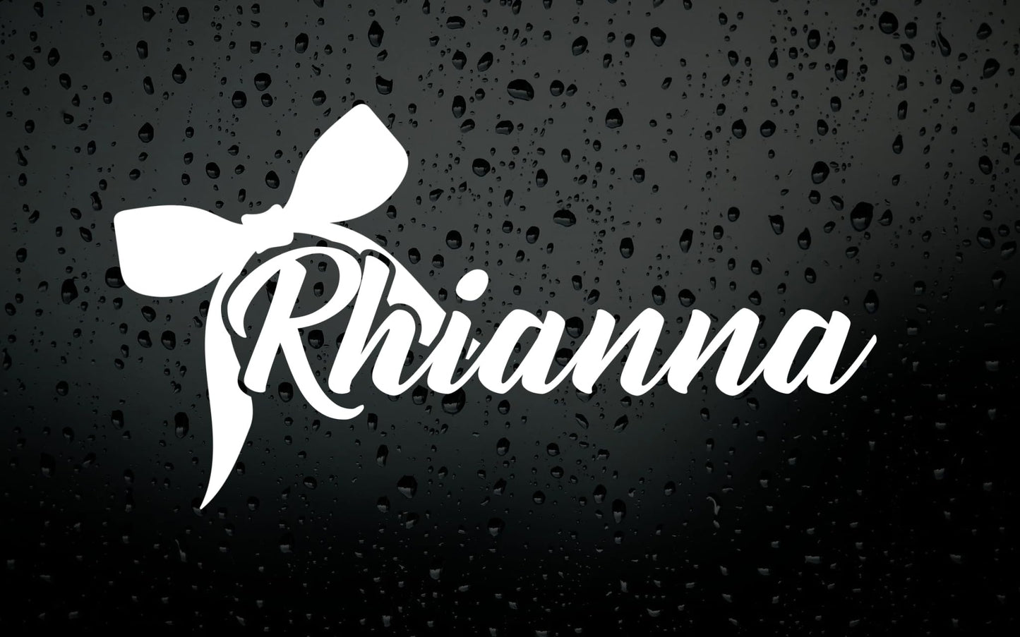 Custom Name Decal with Bow Design | Vinyl Stickers for Tumbler | Laptop | Notebook | Multiple Colors Available - Nostalgi Factory