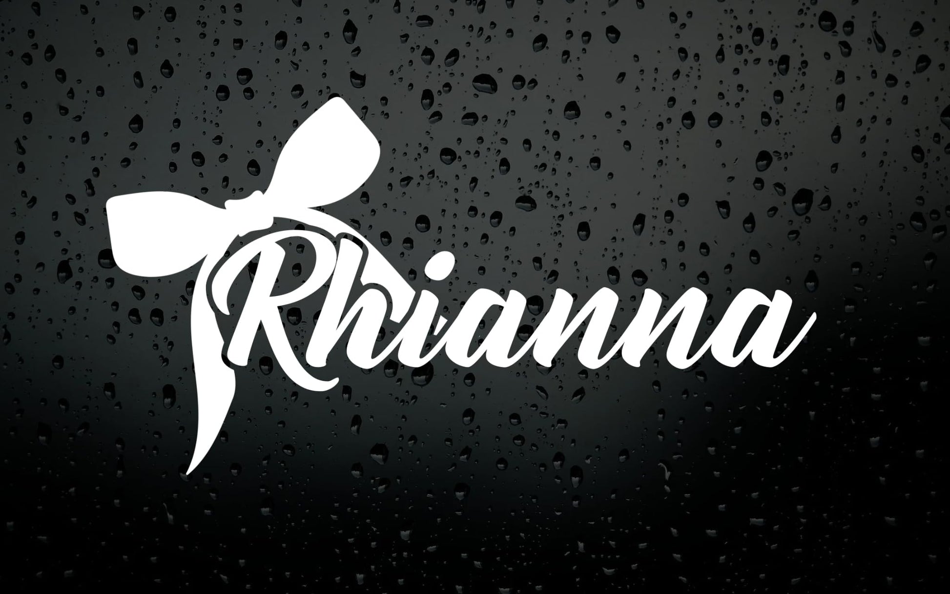 Custom Name Decal with Bow Design | Vinyl Stickers for Tumbler | Laptop | Notebook | Multiple Colors Available - Nostalgi Factory