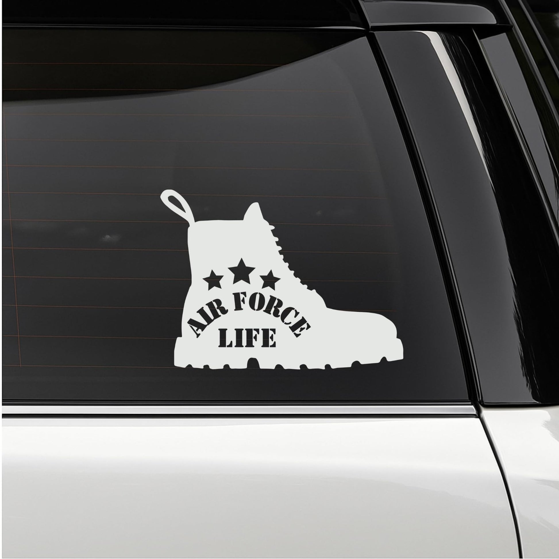 Military Service Boot Decal | Army | Navy | Marines | Air Force Life | 3-Star Combat Boot Design | - Nostalgi Factory