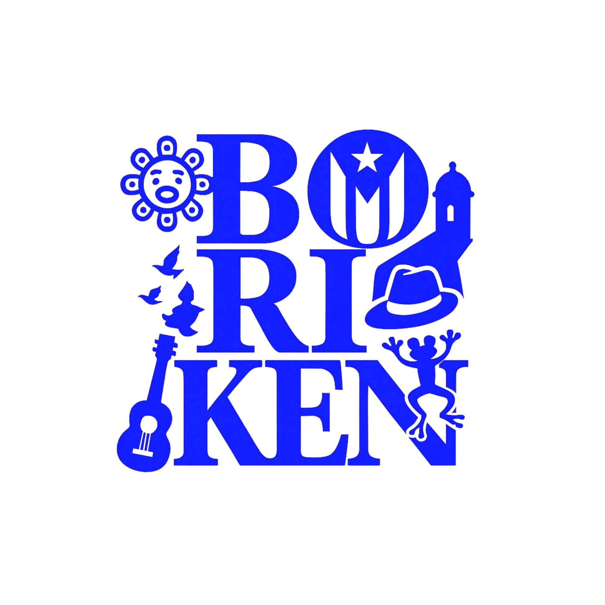 Boriken Puerto Rico Car Decal | Vinyl Window Sticker | Boricua Sticker | Multiple Colors Available - Nostalgi Factory