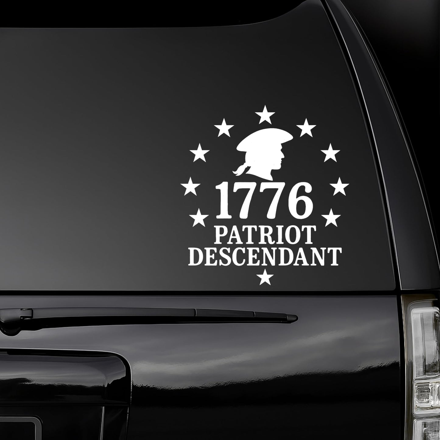 1776 | Patriot Descendant Vinyl Decal | Available in 5 Colors - Nostalgi Factory