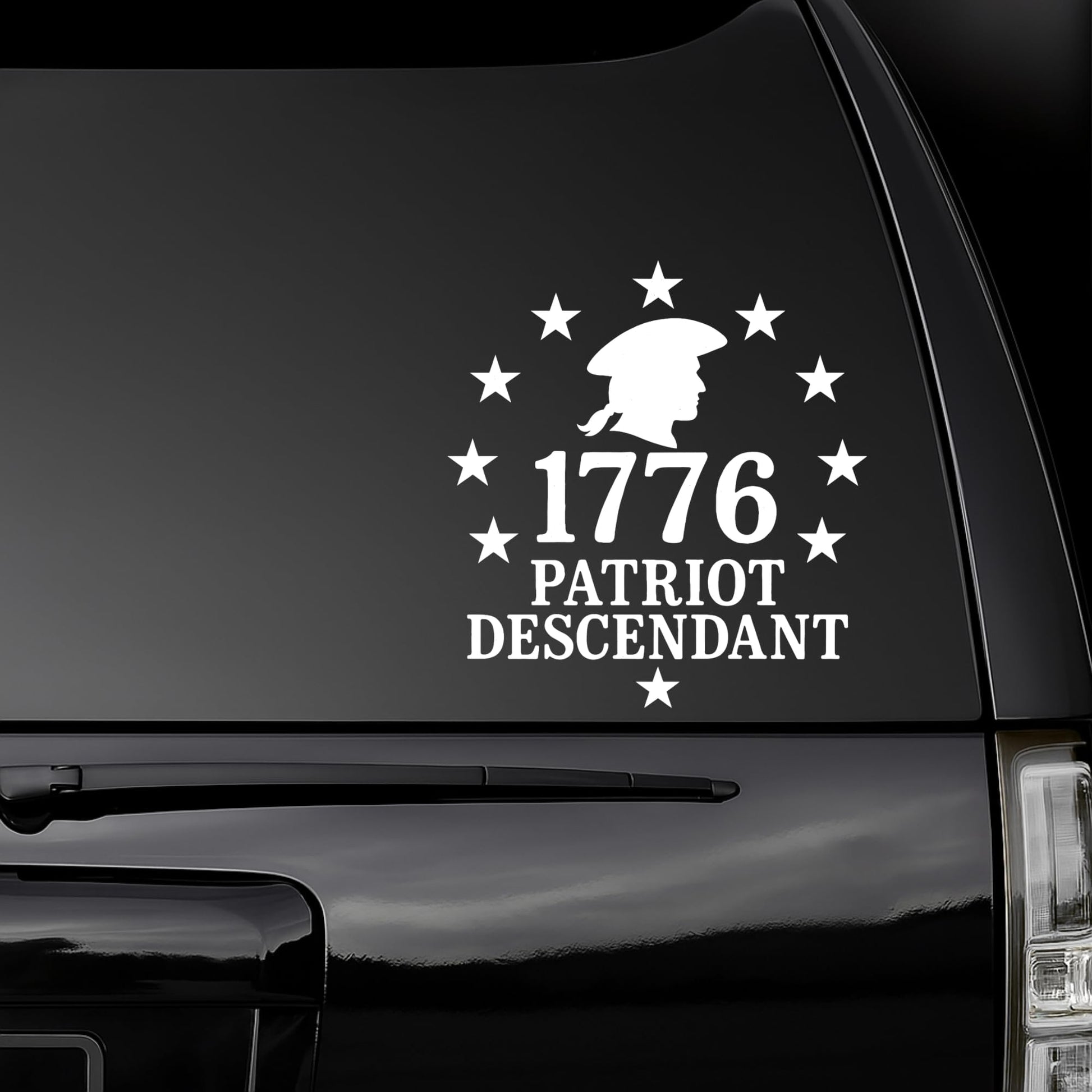 1776 | Patriot Descendant Vinyl Decal | Available in 5 Colors - Nostalgi Factory