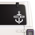 Navy Mom Car Decal | Military Anchor Vinyl Sticker | USA | 5 Color Options Nostalgi Factory