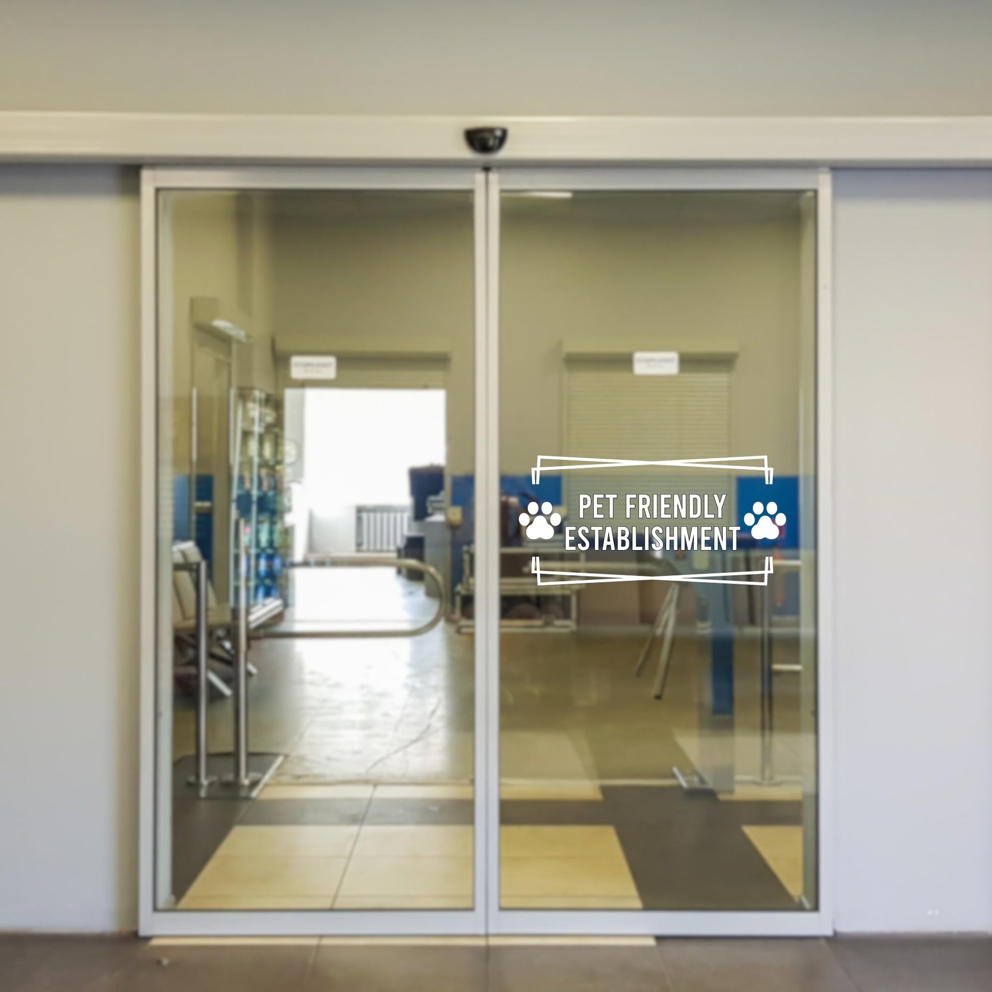 Pet Friendly Establishment Vinyl Decal Sign | Business Window Sticker | Available in 5 Colors - Nostalgi Factory