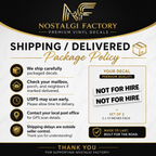 Not For Hire Vinyl Decals, 2x13 Inch Truck Window Sticker Set Nostalgi Factory
