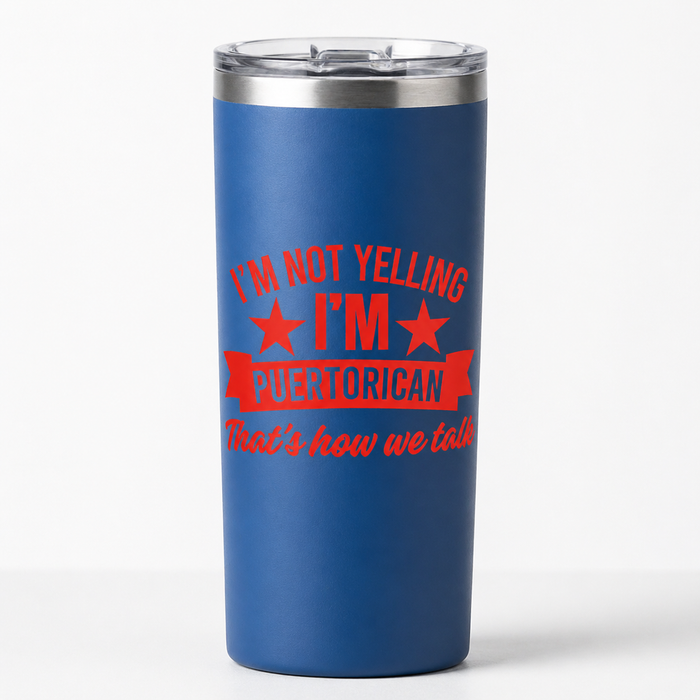 I'm Not Yelling I'm Puertorican - Funny Car Decal Nostalgi Factory