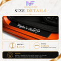 Girlfriend Name Car Vinyl Decal | Door Step Seat Sticker Gift