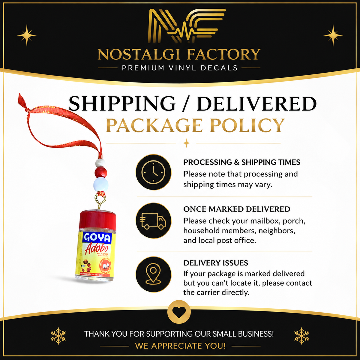 Adobo Seasoning Boricua Holiday Ornament Nostalgi Factory