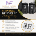 Trash & Recycle Bin Decal Stickers | Waste Management Labels | 5 Colors Available Nostalgi Factory
