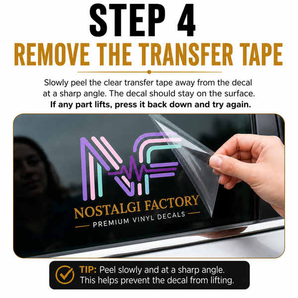 Step 4 — Remove The Transfer Tape