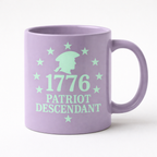 1776 | Patriot Descendant Vinyl Decal | Available in 5 Colors Nostalgi Factory