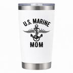 U.S. Marine Mom Car Decal | Military Anchor Design | Vinyl Sticker | 5 Colors Nostalgi Factory