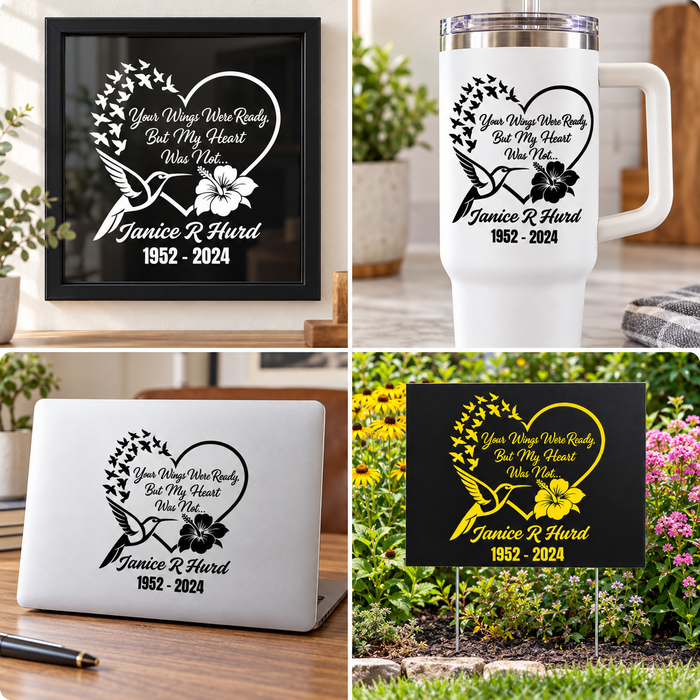 Heartfelt Memorial Car Decal | Remember Your Loved Ones with Grace