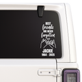Best Friends Are Never Forgotten Memorial Decal | Friendship Tribute Sticker | 9 Colors | Memorial Car Decal Nostalgi Factory