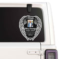Personalized Mom Memorial Photo Sticker – Angel Wings Car Window Tribute
